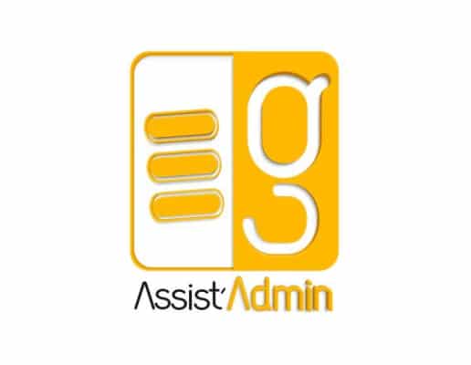 logo de eg assist'admin crée par creagrafik.com le graphiste qu'il vous faut !