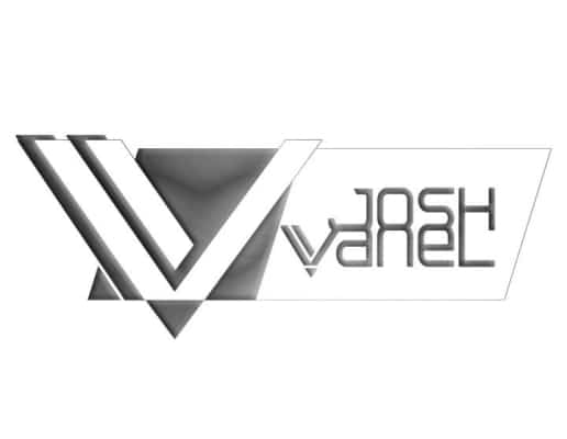logo de josh vanel crée par creagrafik.com le graphiste qu'il vous faut !