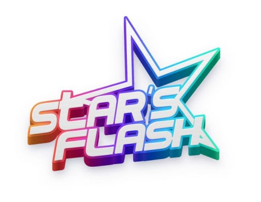 logo de strar's flash crée par creagrafik.com le graphiste qu'il vous faut !